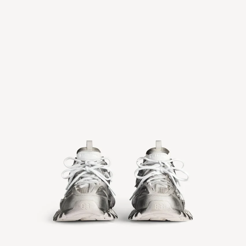 Women’s track stencil logo sneaker in black/white Women’s track stencil logo sneaker in black/white