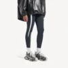 Women’s track stencil logo sneaker in black/white Women’s track stencil logo sneaker in black/white