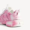 Women’s track stencil logo sneaker in pink/white Women’s track stencil logo sneaker in pink/white