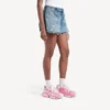 Women’s track stencil logo sneaker in pink/white Women’s track stencil logo sneaker in pink/white