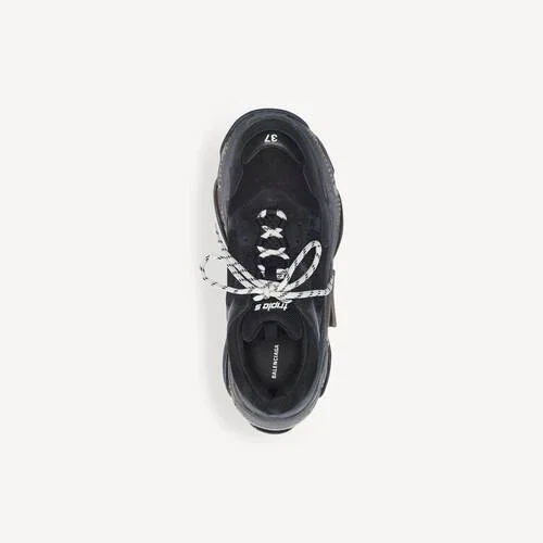 Women’s triple s clear sole sneaker in black Women’s triple s clear sole sneaker in black