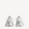 Women’s triple s glitter spray sneaker in white/silver Women’s triple s glitter spray sneaker in white/silver