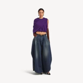 Women’s tulipe pants in dark ocean